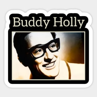 Buddy holly Sticker